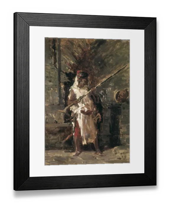 Framed Print : FORTUNY, Mariano (1838-1874). Askari. Romanticism Framed Print : FORTUNY, Mariano (1838-1874). Askari. Romanticism