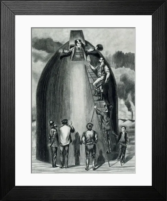 Framed Print : VERNE, Jules (1828-1905). Picture of the novel Framed Print : VERNE, Jules (1828-1905). Picture of the novel