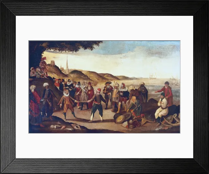 Framed Print : Fight between Spanish and Dutch for commerce Framed Print : Fight between Spanish and Dutch for commerce