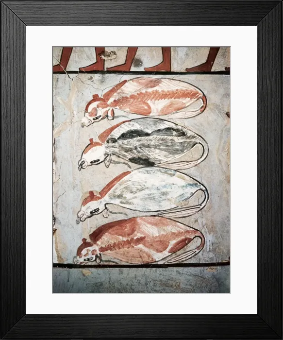 Framed Print : Tomb of Sennedjem. 1306 -1290 BC. EGYPT. Dayr Framed Print : Tomb of Sennedjem. 1306 -1290 BC. EGYPT. Dayr