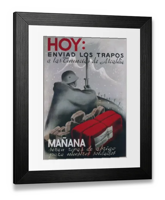 Framed Print : Spanish Civil War (1936-1939). Hoy enviad los Framed Print : Spanish Civil War (1936-1939). Hoy enviad los