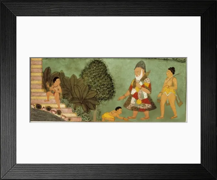Framed Print : Palace scene. Three youngs before imperial authority Framed Print : Palace scene. Three youngs before imperial authority