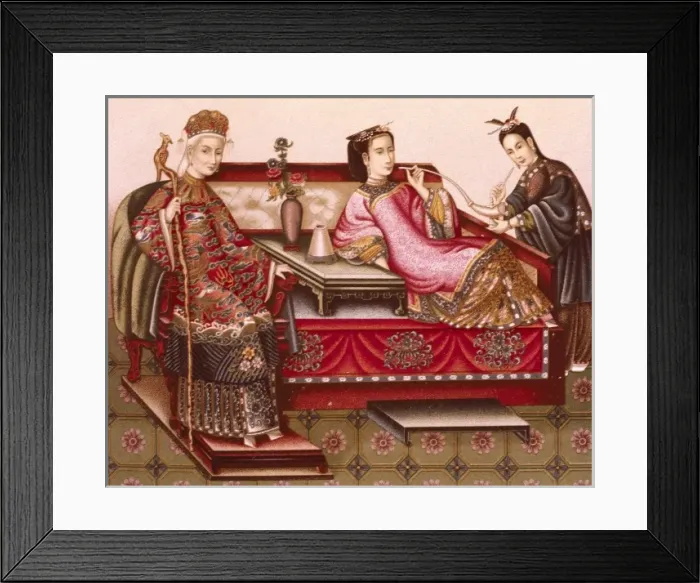 Framed Print : Chinese imperial clothing from late 19th century Framed Print : Chinese imperial clothing from late 19th century