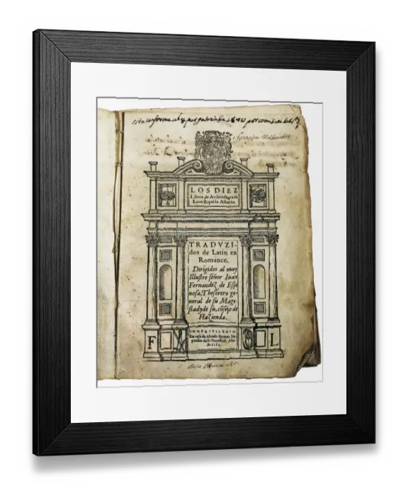 Framed Print : ALBERTI, Leon Battista (1404-1472). Italian Quattrocento Framed Print : ALBERTI, Leon Battista (1404-1472). Italian Quattrocento