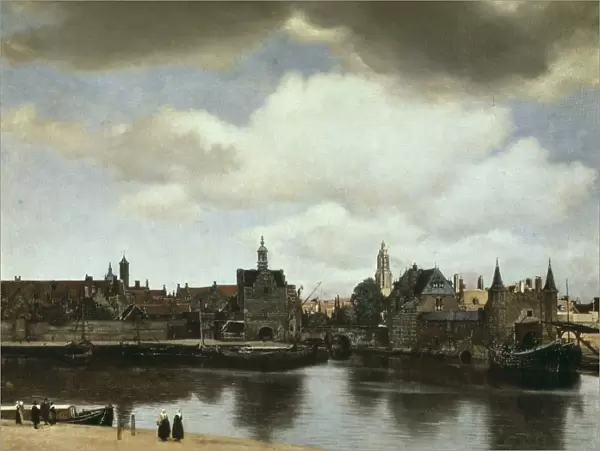VERMEER, Johannes (1632-1675). View on Delft