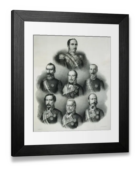 Framed Print : Spain. Kingdom of Isabel II. Revolution of 1854 Framed Print : Spain. Kingdom of Isabel II. Revolution of 1854