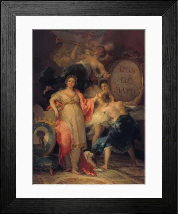 Framed Print : GOYA Y LUCIENTES, Francisco de (1746-1828). Allegory Framed Print : GOYA Y LUCIENTES, Francisco de (1746-1828). Allegory