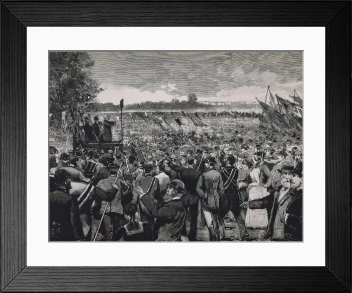 Framed Print : Big popular meeting against the House of Lords Framed Print : Big popular meeting against the House of Lords