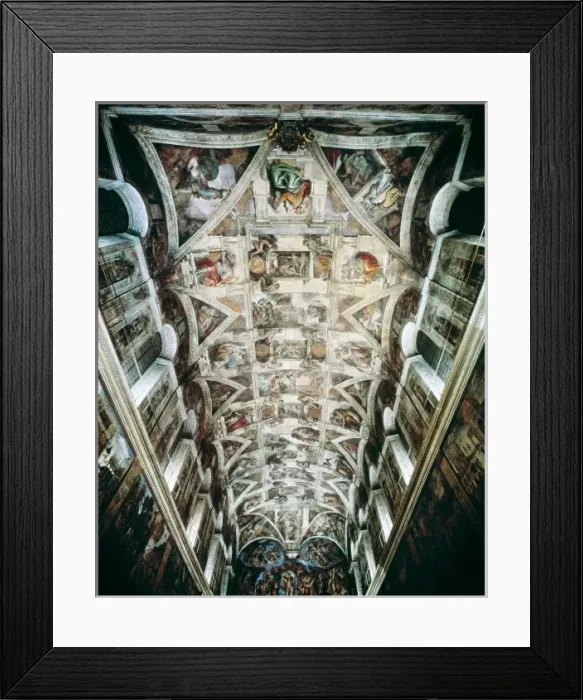 Framed Print : Michelangelo (1475-1564). Sistine Chapel. 1508-1512 Framed Print : Michelangelo (1475-1564). Sistine Chapel. 1508-1512