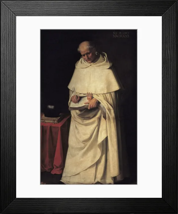 Framed Print : ZURBARAN, Francisco de (1598-1664). Brother Pedro Framed Print : ZURBARAN, Francisco de (1598-1664). Brother Pedro