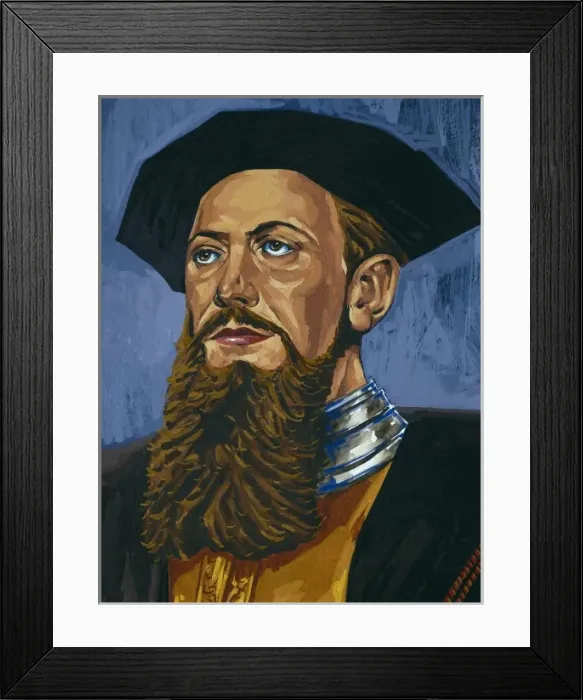 Framed Print : GAMA, Vasco da (1469-1524). Portuguese navigator Framed Print : GAMA, Vasco da (1469-1524). Portuguese navigator