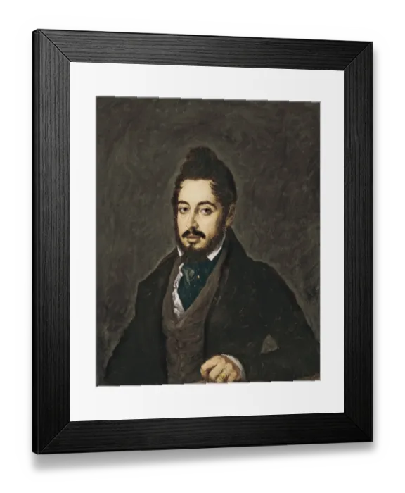 Framed Print : GUTIERREZ DE LA VEGA, Jos頨1791-1865). Portrait Framed Print : GUTIERREZ DE LA VEGA, Jos頨1791-1865). Portrait