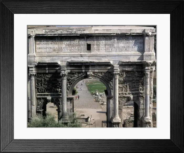 Framed Print : Arch of Septimius Severus. 203. ITALY. LAZIO Framed Print : Arch of Septimius Severus. 203. ITALY. LAZIO