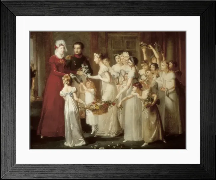 Framed Print : AUZOU, Pauline (1775-1835). Arrival of the Archduchess Framed Print : AUZOU, Pauline (1775-1835). Arrival of the Archduchess