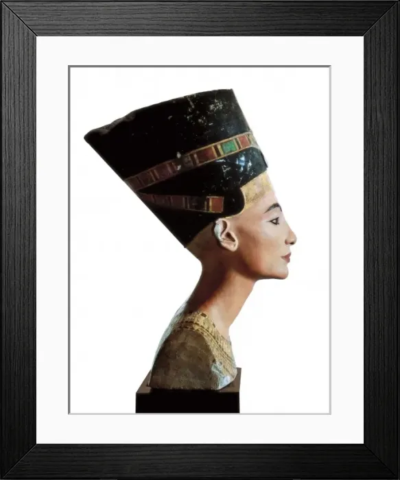 Framed Print : Bust of Nefertiti. s. XIV BC. 18th Dynasty. Polychrome Framed Print : Bust of Nefertiti. s. XIV BC. 18th Dynasty. Polychrome