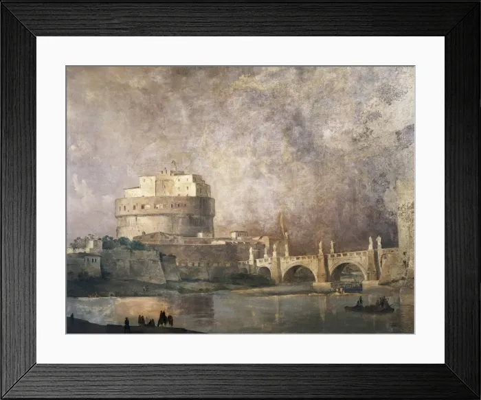Framed Print : CAFFI, Ippolito (1809-1866). Castel Sant Angelo Framed Print : CAFFI, Ippolito (1809-1866). Castel Sant Angelo