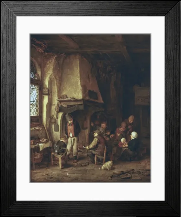 Framed Print : OSTADE, Adriaen van (1610-1684). The Skaters Framed Print : OSTADE, Adriaen van (1610-1684). The Skaters