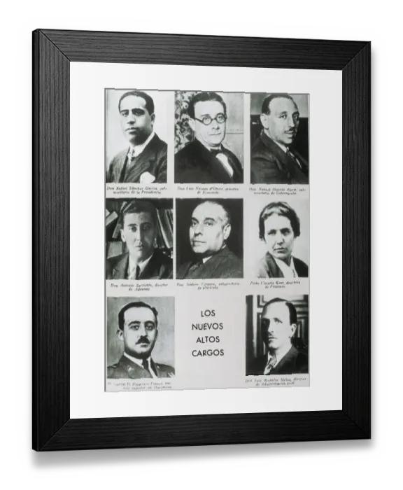 Framed Print : Spain. Second Spanish Republic (1931-1939). Second Framed Print : Spain. Second Spanish Republic (1931-1939). Second
