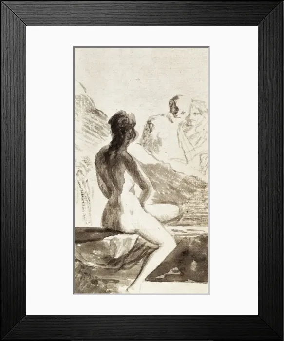 Framed Print : GOYA Y LUCIENTES, Francisco de (1746-1828). Una Framed Print : GOYA Y LUCIENTES, Francisco de (1746-1828). Una