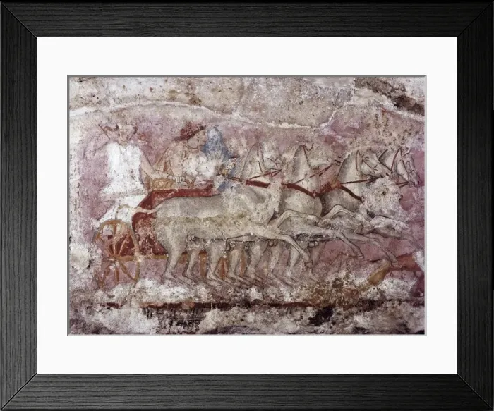 Framed Print : Sarcophagus of the Amazons. 350 -325 BC. Detail Framed Print : Sarcophagus of the Amazons. 350 -325 BC. Detail