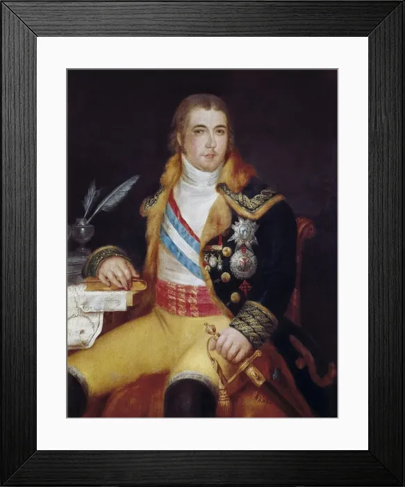 Framed Print : CARNICERO, Antonio (1748-1814). Portrait of Manuel Framed Print : CARNICERO, Antonio (1748-1814). Portrait of Manuel