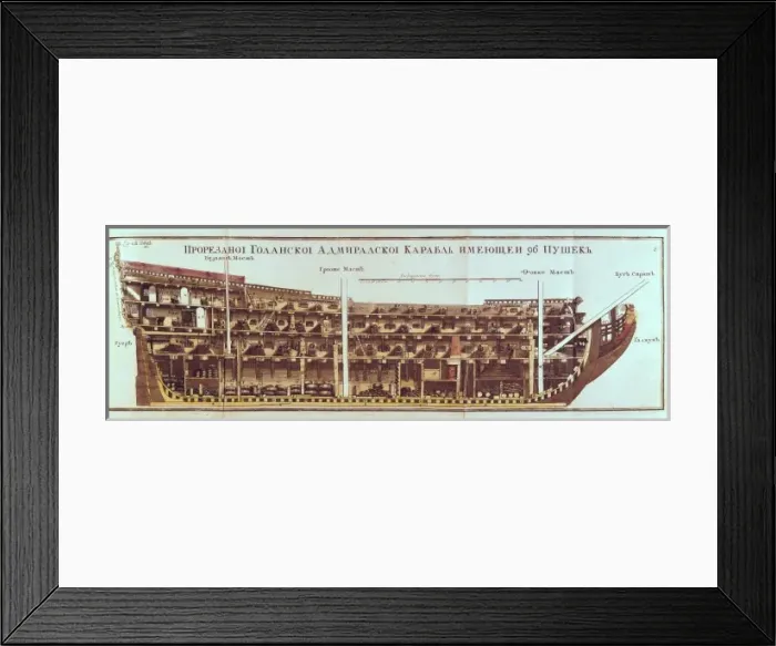 Framed Print : Dutch vessel (17th - 18th c. ). SPAIN. Madrid Framed Print : Dutch vessel (17th - 18th c. ). SPAIN. Madrid