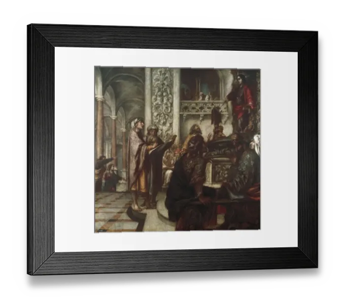 Framed Print : VALDɓLEAL, Juan de (1622-1690). Jesus Disputing Framed Print : VALDɓLEAL, Juan de (1622-1690). Jesus Disputing