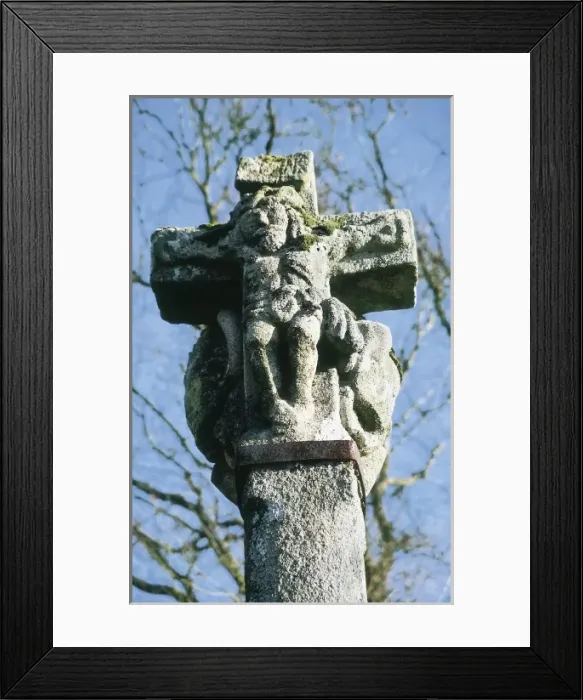 Framed Print : SPAIN. GALICIA. LUGO. Ligonde. Cruceiro (Cross) Framed Print : SPAIN. GALICIA. LUGO. Ligonde. Cruceiro (Cross)