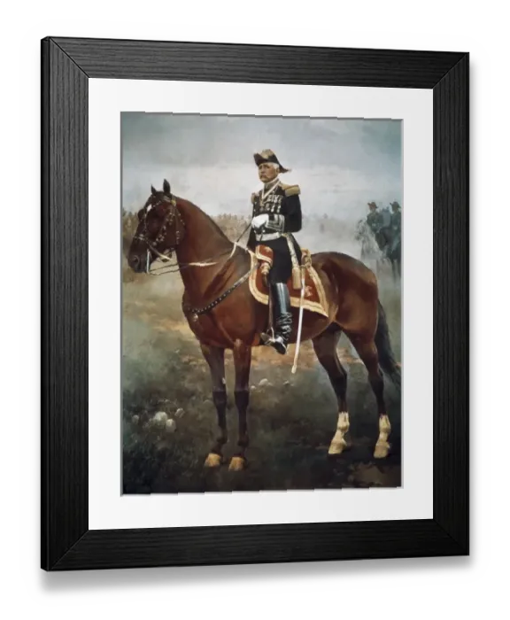 Framed Print : DIAZ, Porfirio (1830-1915). Mexican military Framed Print : DIAZ, Porfirio (1830-1915). Mexican military