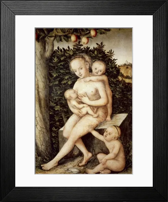 Framed Print : Cranach, Lucas, the Elder (1472-1553). Charity Framed Print : Cranach, Lucas, the Elder (1472-1553). Charity