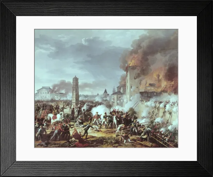 Framed Print : THEVENIN, Charles (1764-1838). Attack and conquest Framed Print : THEVENIN, Charles (1764-1838). Attack and conquest