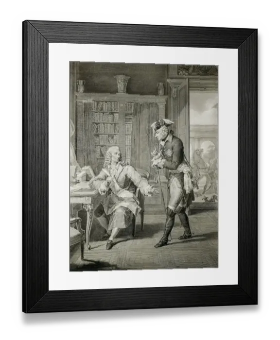 Framed Print : The king of Prussia Frederich the Great Framed Print : The king of Prussia Frederich the Great