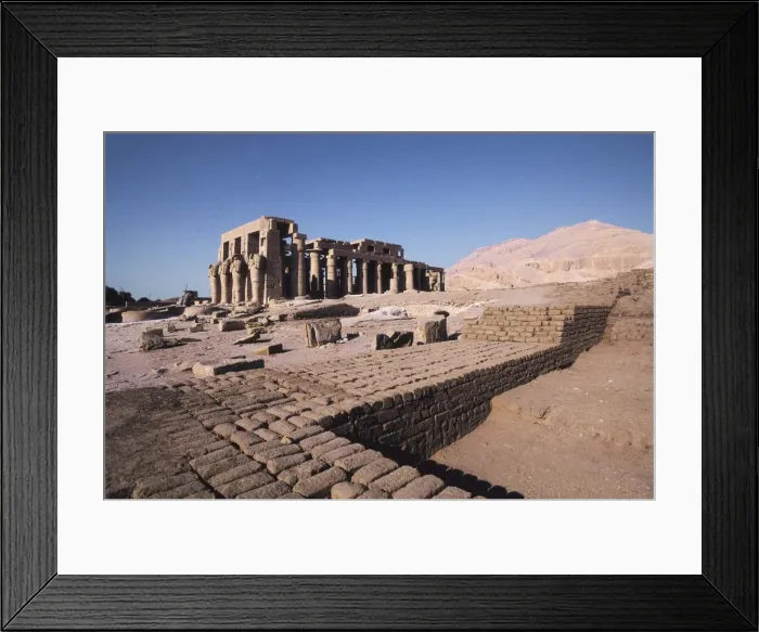 Framed Print : Ramesseum. EGYPT. QUENA. Luxor. Thebes. Ramesseum Framed Print : Ramesseum. EGYPT. QUENA. Luxor. Thebes. Ramesseum