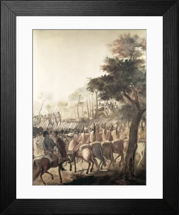 Framed Print : Spain. Peninsular War (1808-1814). Baattle of Framed Print : Spain. Peninsular War (1808-1814). Baattle of