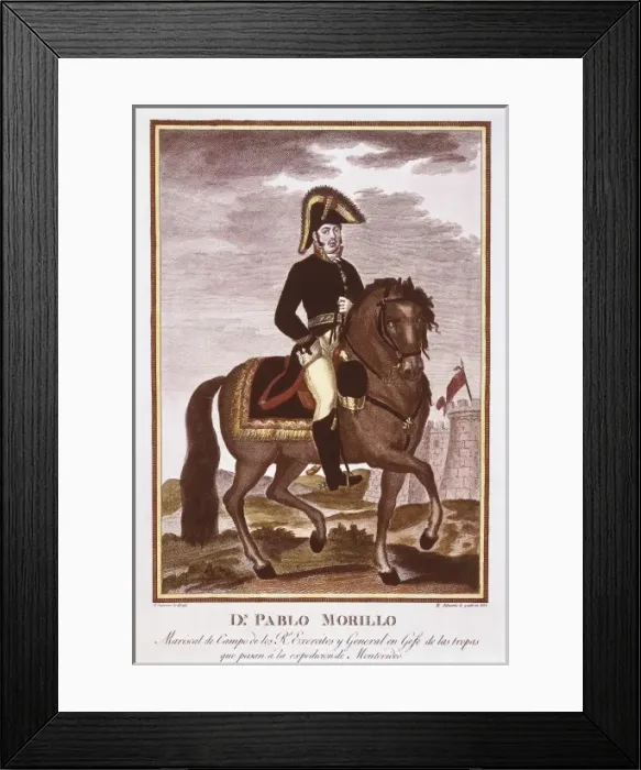 Framed Print : MORILLO, Pablo (1755-1837). Spanish general Framed Print : MORILLO, Pablo (1755-1837). Spanish general