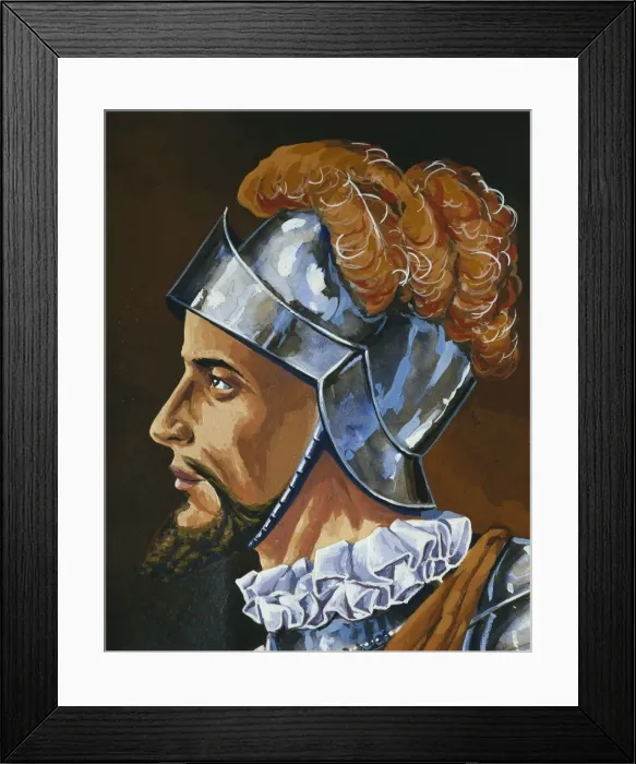 Framed Print : NUхZ DE BALBOA, Vasco (1475-1517). Spanish discoverer Framed Print : NUхZ DE BALBOA, Vasco (1475-1517). Spanish discoverer