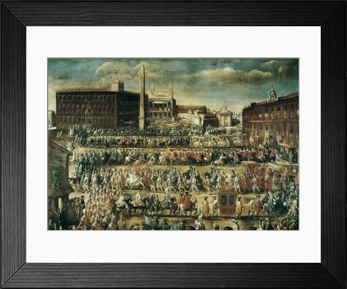 Framed Print : Festival on the occasion of the canonization Framed Print : Festival on the occasion of the canonization