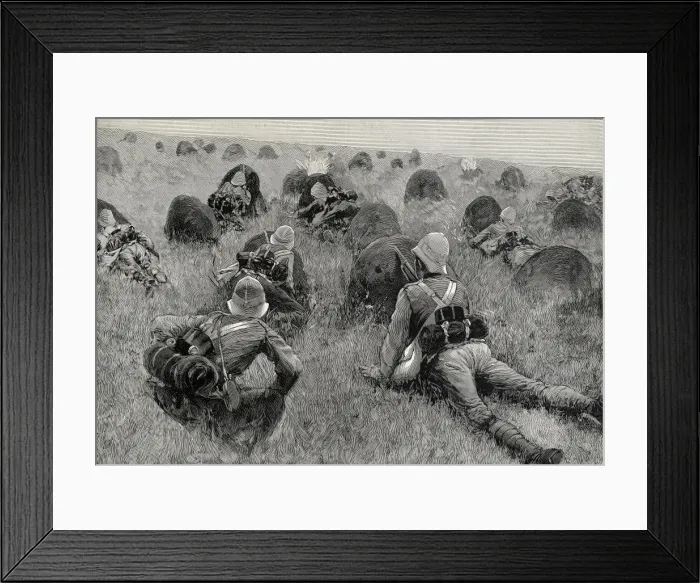 Framed Print : English soldiers fighting in Transvaal. Second Framed Print : English soldiers fighting in Transvaal. Second