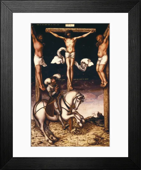 Framed Print : Cranach, Lucas, the Elder (1472-1553). Calvary Framed Print : Cranach, Lucas, the Elder (1472-1553). Calvary