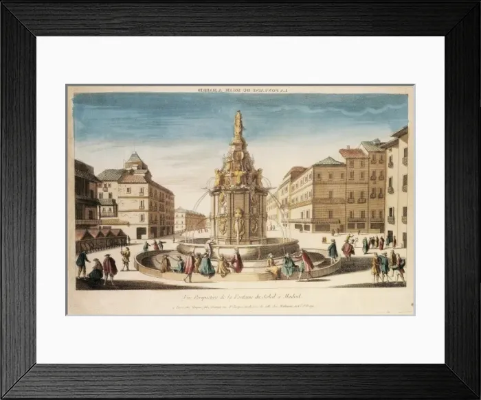 Framed Print : Madrid (c. 1665). Plaza del Sol and Mariblanca Framed Print : Madrid (c. 1665). Plaza del Sol and Mariblanca