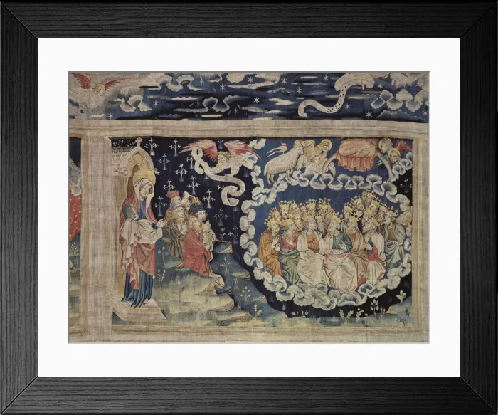Framed Print : The Apocalypse of Angers. 1375-1379. Scene of Framed Print : The Apocalypse of Angers. 1375-1379. Scene of