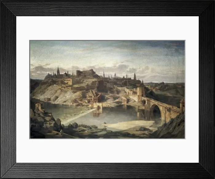 Framed Print : DAUZATS, Adrien (1804-1868). View of Toledo Framed Print : DAUZATS, Adrien (1804-1868). View of Toledo
