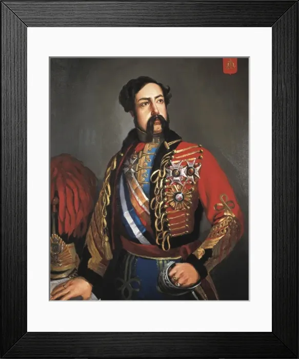 Framed Print : Spain. First Carlist War. Diego de LePortrait Framed Print : Spain. First Carlist War. Diego de LePortrait