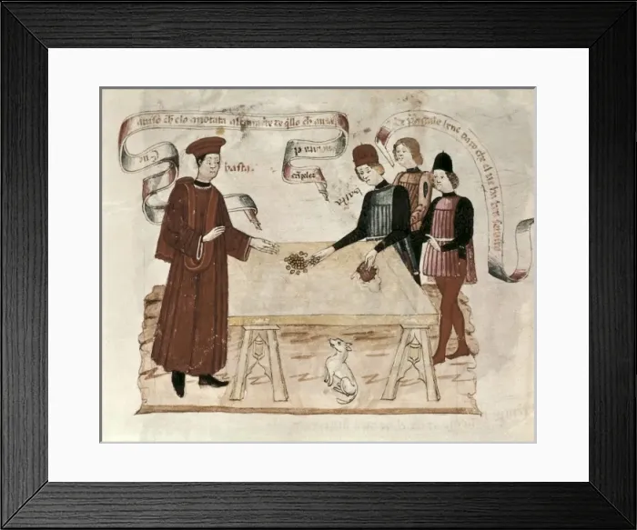 Framed Print : Codex of the Privileges (15th c. ). Scene of a Framed Print : Codex of the Privileges (15th c. ). Scene of a