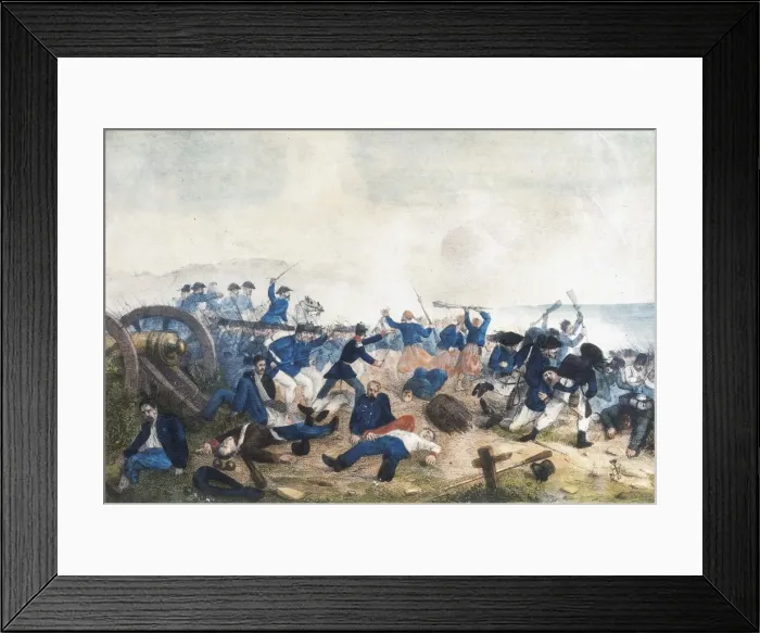 Framed Print : Italian unification (1859). Battle of Palestro Framed Print : Italian unification (1859). Battle of Palestro
