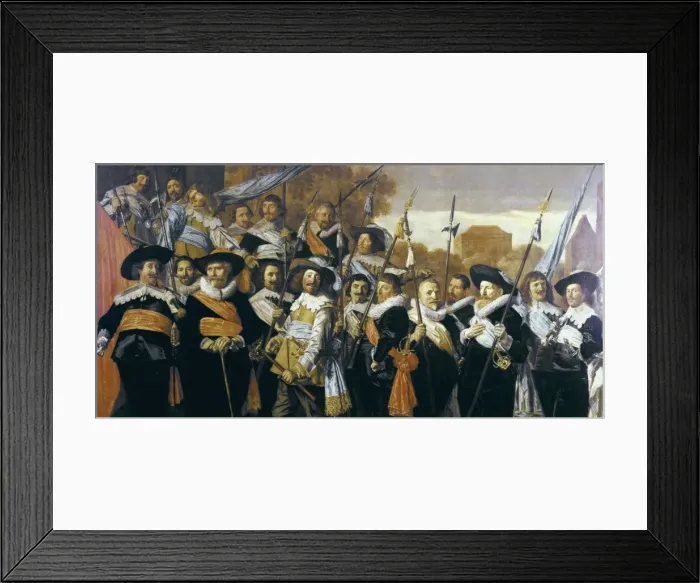 Framed Print : HALS, Frans (1580-1666). Officers and Sergeants Framed Print : HALS, Frans (1580-1666). Officers and Sergeants