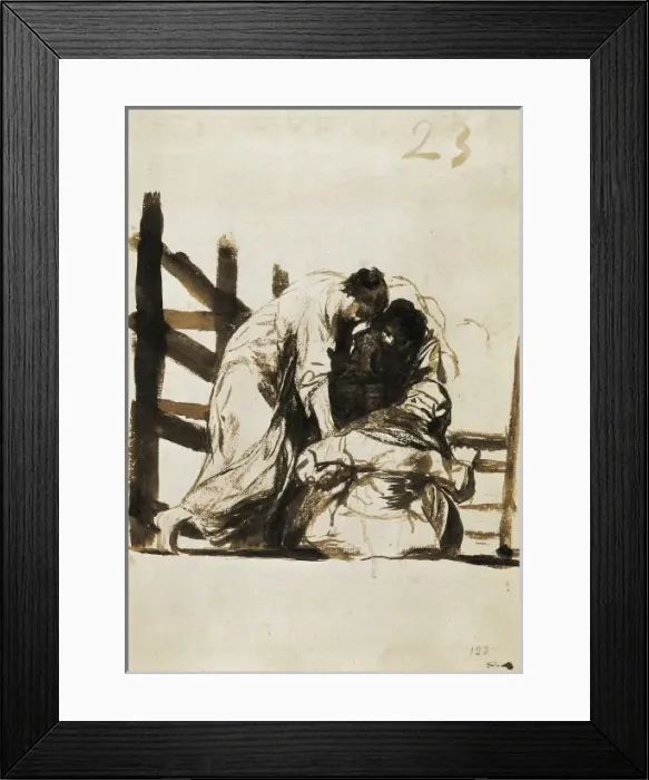 Framed Print : GOYA Y LUCIENTES, Francisco de (1746-1828). Two Framed Print : GOYA Y LUCIENTES, Francisco de (1746-1828). Two