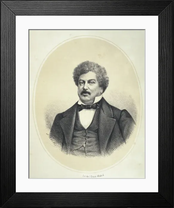 Framed Print : DUMAS, Alexandre (1802-1870). French writer Framed Print : DUMAS, Alexandre (1802-1870). French writer