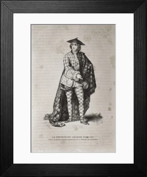 Framed Print : Charles Edward, the Young Pretender (1720-1788) Framed Print : Charles Edward, the Young Pretender (1720-1788)