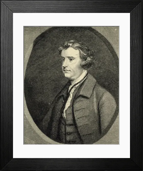 Framed Print : BURKE, Edmund (1729-1797). English writer Framed Print : BURKE, Edmund (1729-1797). English writer